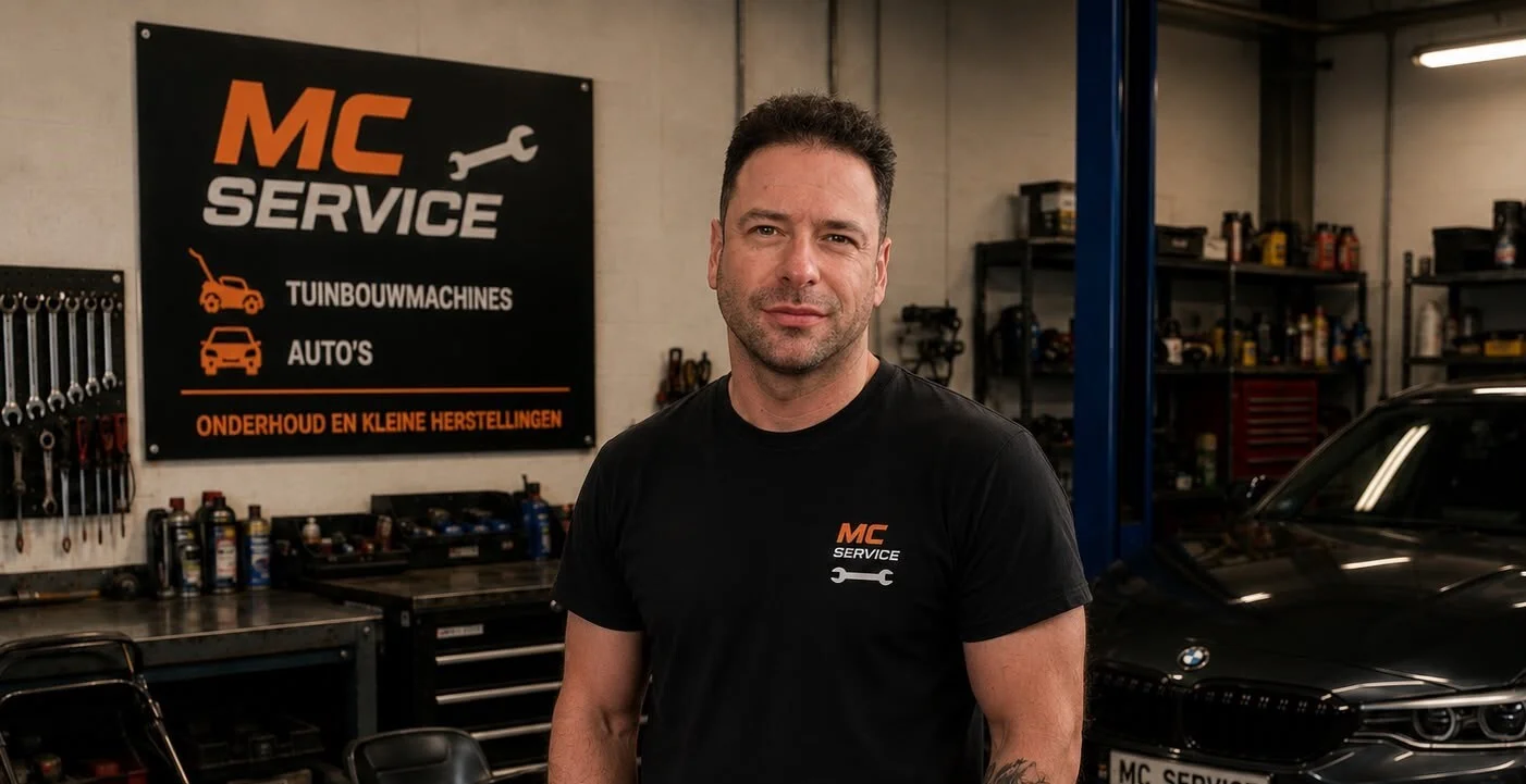 Mike Caekebeke in de werkplaats